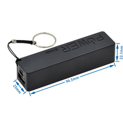 USB Portable power free soldering DIY Kit 1 18650 battery charger Diy portable power battery box black