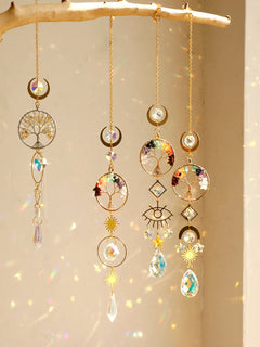 Suncatcher Crystal Eye Life of Tree Hanging Decoration Stained Glass Sun Catcher Rainbow Maker