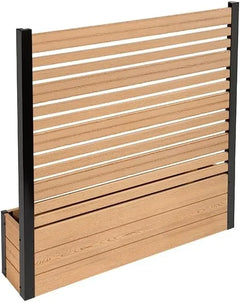 Outdoor Freestanding Privacy Fence Screen Panel 6ft H 4ft W X 1ft L 6ft H X 4ft W X 1ft L