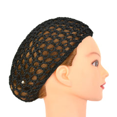 1 Pc Black Crochet Hair Net Rayon Mesh for Sleeping