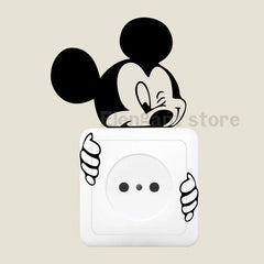 2pc Mickey Minnie Mouse Switch Vinyl Decals