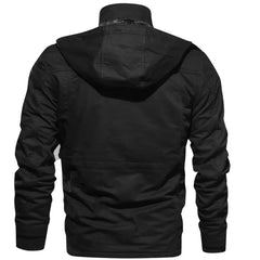 Men's Bomber Tactical Coats Hooded Winter Jacket
