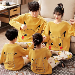 Pokemon Pikachu Cute Cartoon With Children Kids Cotton Pajamas