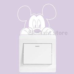 2pc Mickey Minnie Mouse Switch Vinyl Decals