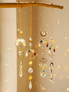 Suncatcher Crystal Eye Life of Tree Hanging Decoration Stained Glass Sun Catcher Rainbow Maker