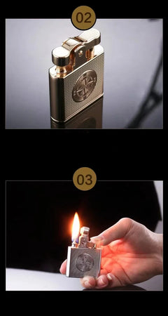 Windproof Retro Brass Cigar Lighter Cigar