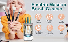 Makeup Brush Cleaner with Automatic Spinner