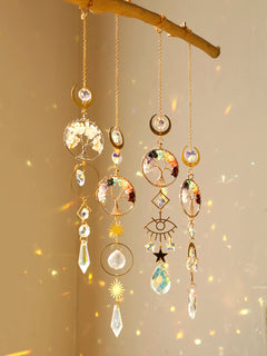 Suncatcher Crystal Eye Life of Tree Hanging Decoration Stained Glass Sun Catcher Rainbow Maker