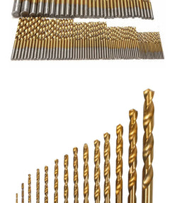 99pcs Titanium Drill Bit Set High-Speed Steel Drill Bits for Steel Plate Wood Plastic Metal Copper Alloy Woodworking Hole Opener