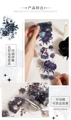 60mm*2m Vintage PET Flower Tapes 38cm