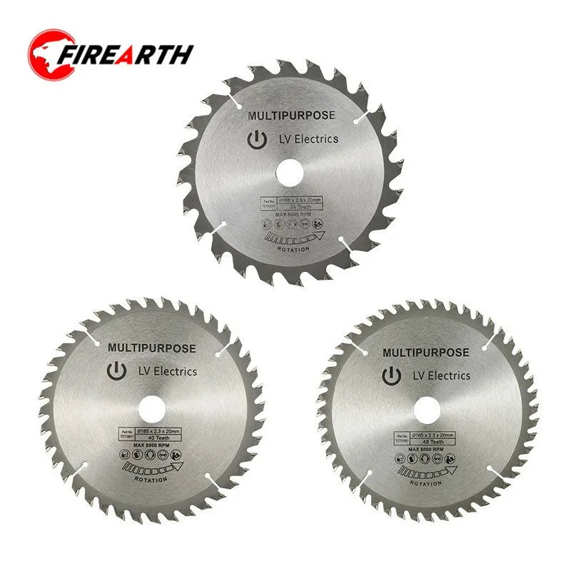 Circular Saw Blade 165mm Dia 24T/40T/48T TCT Carbide Disc for Woodworking Cutting Tools