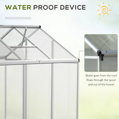 6' L X 6' W Stable Outdoor Walk-In Cold Frame Garden Greenhouse