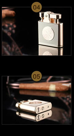 Windproof Retro Brass Cigar Lighter Cigar