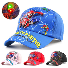 Disney Anime Led Light 3D Spiderman Baseball Cap