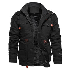 Men's Bomber Tactical Coats Hooded Winter Jacket