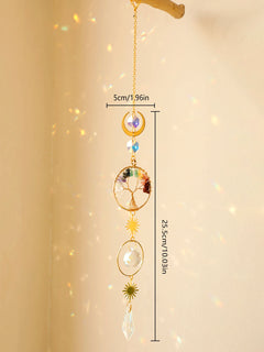 Suncatcher Crystal Eye Life of Tree Hanging Decoration Stained Glass Sun Catcher Rainbow Maker
