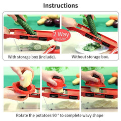 Vegetable Chopper Multifunctional Grater Cutter