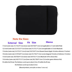 Laptop Bag Sleeve Case Cover Soft Notebook Pouch for IPad or Macbook
