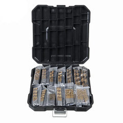 99pcs Titanium Drill Bit Set High-Speed Steel Drill Bits for Steel Plate Wood Plastic Metal Copper Alloy Woodworking Hole Opener