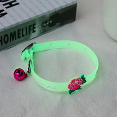 Anti-lost Fluorescent Collar Silicone Bell Collar