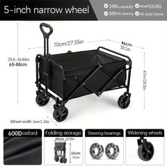 Outdoor Handcart Garden Folding Wagon Cart Collapsible Utility Cart