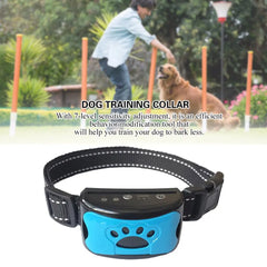 Pet Dog Anti Barking Device Electric Dogs Training Collar Dog Collar Usb Chargeable Stop Barking Vibration Anti Bark Devices