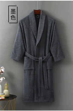 Couples 100% Cotton Terry Towel Bathrobe