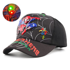 Disney Anime Led Light 3D Spiderman Baseball Cap