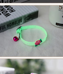 Anti-lost Fluorescent Collar Silicone Bell Collar