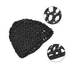 1 Pc Black Crochet Hair Net Rayon Mesh for Sleeping