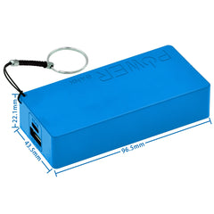 USB Portable power free soldering DIY Kit 1 18650 battery charger Diy portable power battery box black