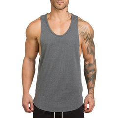 Gym Clothing Men Bodybuilding Vest Fitness Stringer Tank Top Sportswear Undershirt Muscle Guys Workout Singlets