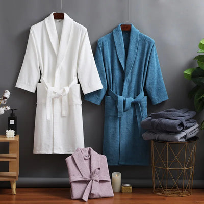 Couples 100% Cotton Terry Towel Bathrobe