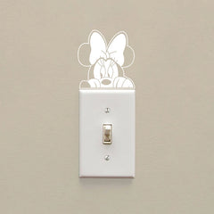 2pc Mickey Minnie Mouse Switch Vinyl Decals