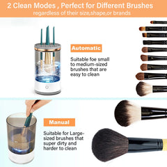 Makeup Brush Cleaner with Automatic Spinner