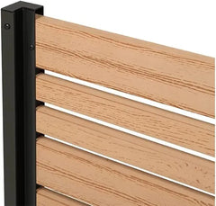 Outdoor Freestanding Privacy Fence Screen Panel 6ft H 4ft W X 1ft L 6ft H X 4ft W X 1ft L