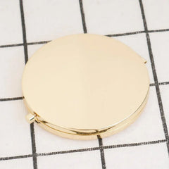 Portable Simple Stainless Steel Double-sided Make Up Mirror