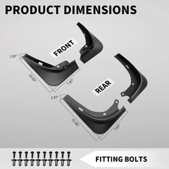 *No Drilling for Tesla Model 3 2017 - 2023 Splash Guards Mud Flaps Mudguards Model3 Fender Car Accessories Wheel Auto Parts 2022