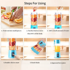 Mini Electric Juicer Portable Blender Cup USB Charging