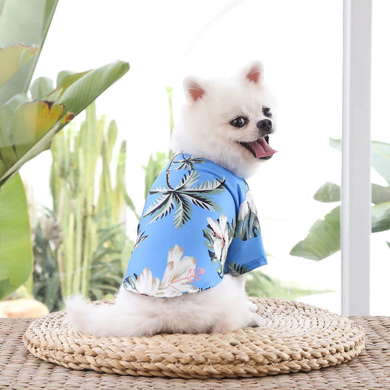 Pet Cotton Shirts Hawaii Style