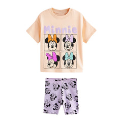 Baby Girls Minnie Clothing Sets Cotton Dress + Pants 2Pcs