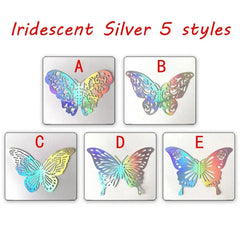 12Pcs/Set 3D Hollow Wall Stickers Butterflies