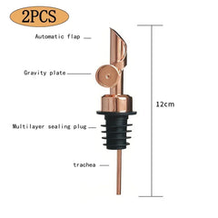 Stainless Steel Pour Spout with Plug for Cocktail or Olive Oil Vinegar Bottle Pourer Auto Flip Liquor Bottle Pourer