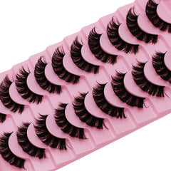 10 Pairs DD Curl Russian Strip Lashes