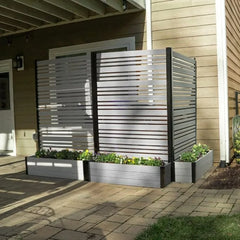 Outdoor Freestanding Privacy Fence Screen Panel 6ft H 4ft W X 1ft L 6ft H X 4ft W X 1ft L