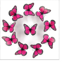 10Pcs 4.72 In Monarch Butterfly Decoration Stickers