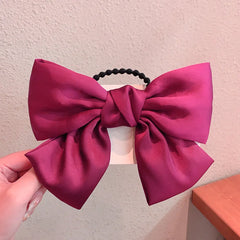 1PC New Fashion Big Bow Elastic Hair Bands