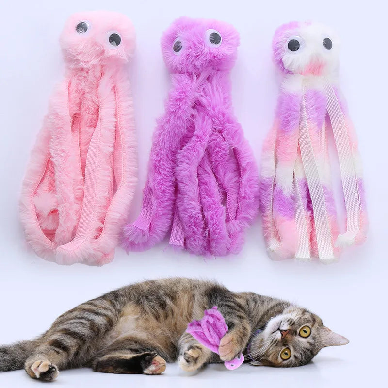 Plush Toy Cat Catnip Octopus Shape Toy