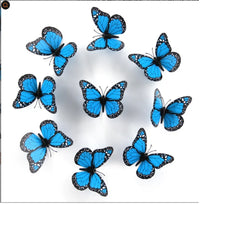 10Pcs 4.72 In Monarch Butterfly Decoration Stickers