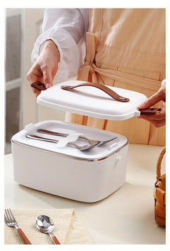 1.8L Electric Lunchbox Food Heater  Use Portable Lunch Heater  Stainless Steel Portable Food Warmer,